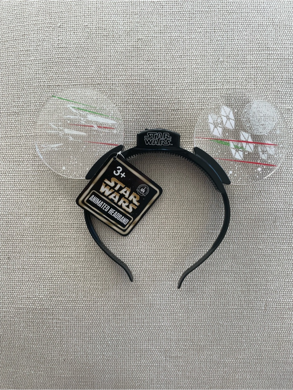 Disney Parks Star Wars Mickey Ears Animated Light Up Headband